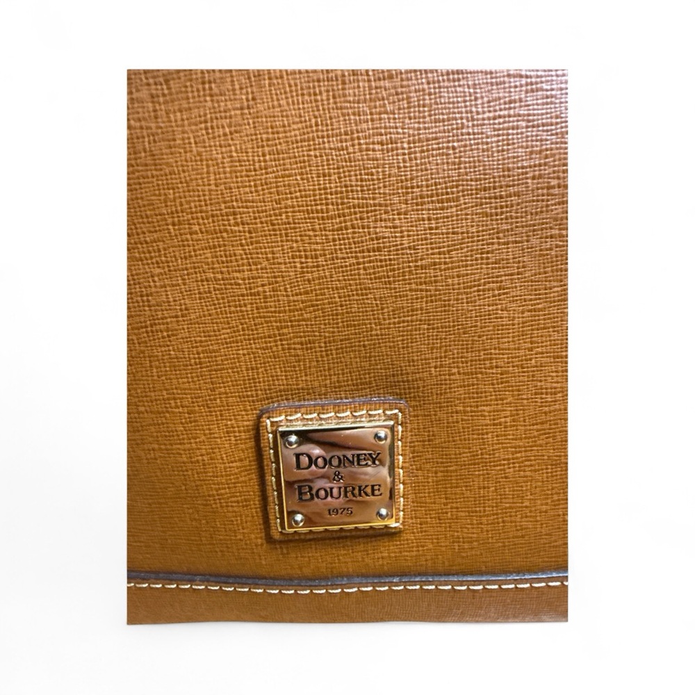 Dooney And Bourke EUC Elegant Tan Leather Satchel Handbag - Picture 3 of 7